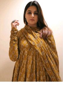 Designer Anarkali Kurta Set with Dupatta