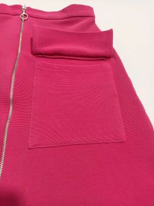 Hot Pink Cargo Mini Skirt Made in Romania