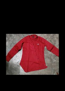 Men's Red Casual Shirt