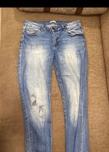 Ripped Wash Jeans