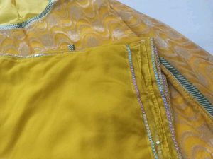 rajputi poshak Yellow Lehenga Choli Set