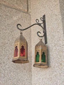 Set of 2 Moroccan Style Lanterns