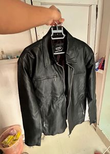 Men's Black Faux Leather Jacket