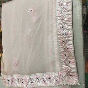 Stunning Pink Embroidered  &amp; mirror Lehenga Choli