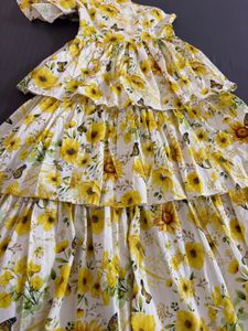 One shoulder Sunflower Dress