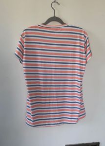 Striped T-Shirt with Graphic Print
