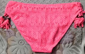 Hot Pink Crochet Tassel Bikini Bottom