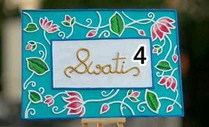 Handmade Customized 4 Name Plates &amp; Wall Decor