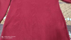 Red Wollen Beautiful Design Top❤