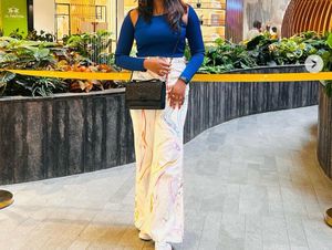 Levis Deepika padukone edition pant and blue top