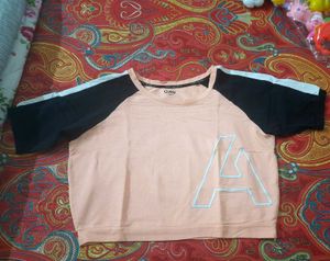 Ajile Active Peach Crop Top