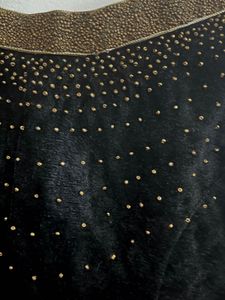 Onam Special Gold Skirt,Black  Velvet Top