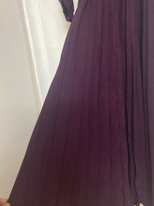 A Line Purple Dress