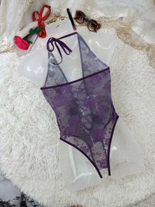 Sheer Lace Teddy Bodysuit