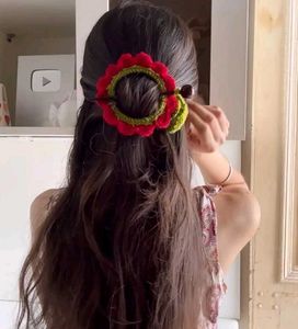 Crochet Flower Hair Stick Accessories