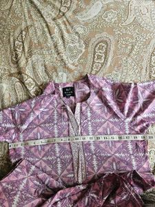 New Lilac Floral Print Kurta