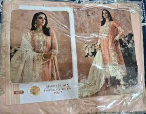 Elegant Peach Kurta Set with Dupatta