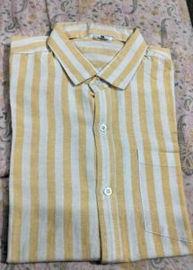 Men's Striped Short Sleeve Shirt SIZE-M(38)