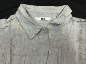 Uniqlo formal yet chic grey shirt