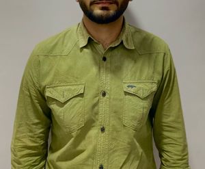 Men's Olive Green Western Shirt