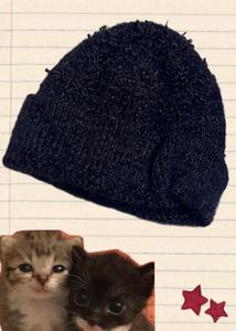 BLACK TEDDY BEANIE 🖤🐾💕
