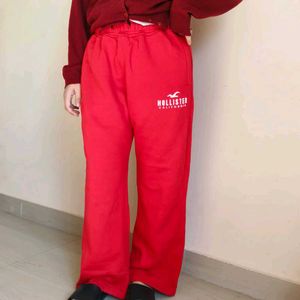 Hollister Red Sweatpants