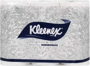 Kleenex 60047 2 ply Toilet Paper Tissue Roll, 6 Ro