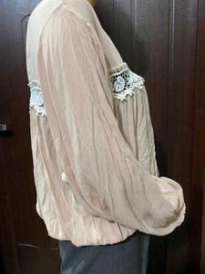 Blouse with Lace Detail