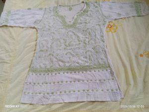White Chikankari Kurta