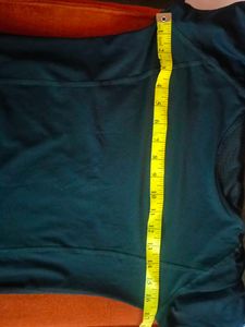 Blue Fitted Tee For Work Out