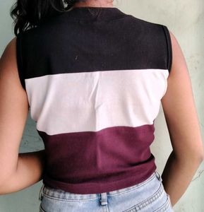 Color Block Sleeveless Top