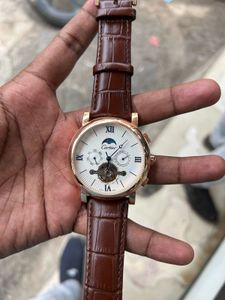 Cartier Watch with Brown Leather Strap