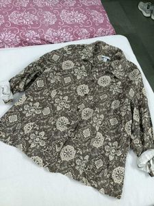 Stylish Printed Button-Up Shirt