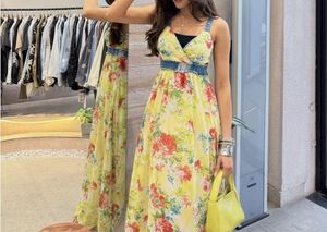 Floral Print Maxi Dress 🌷