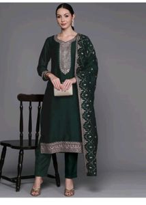 Indo Era Ethnic Kurta with Trousers &amp; Dupatta