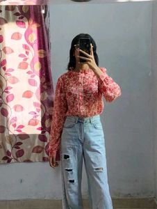 Vintage Floral Button-Up shirt