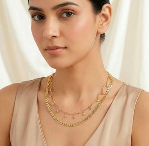 Gold Layered Shell Necklace