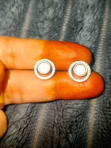 Real Silver with "S925"Elegant Diamond Studs