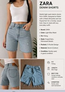 ZARA Denim Shorts