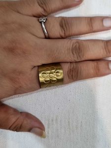 Unique Brass Statement Ring