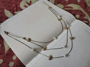 224.Multi-Layered rose gold Necklace