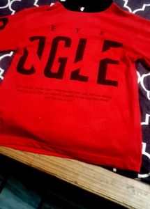 Red Graphic Print T-Shirt