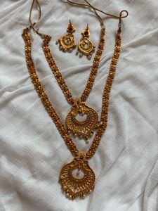 Exquisite Vintage Gold Necklace &amp; Earring Set