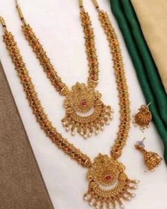 New Exquisite Indian Gold Necklace Set
