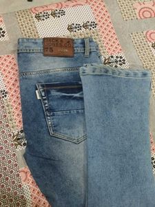 Stylish Blue Acid Wash Jeans