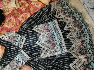 Embroidered Black Lehenga Choli