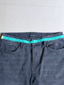 Black Classic Mid Rise Grey Wash Denim Jeans