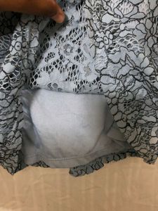 H&amp;M Short Sleeve Lace Top