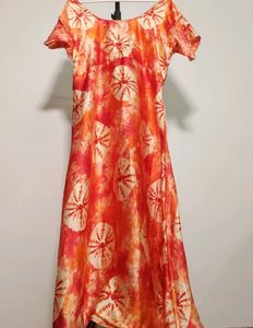 Silky Satin Partywear Dress For Women