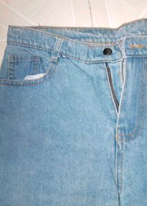 Classic Light Wash Wide Leg Jeans